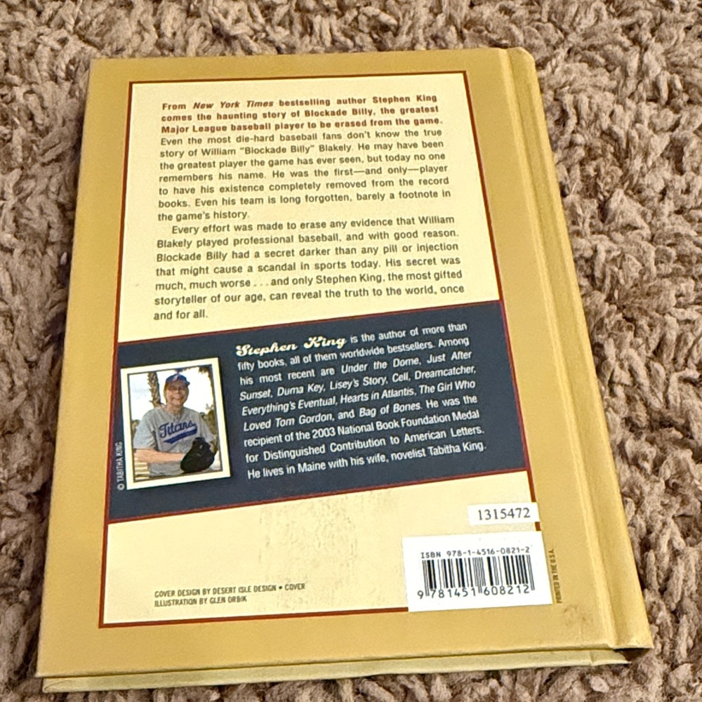 Stephen King book  Blockade Billy. - Picture 3 of 17